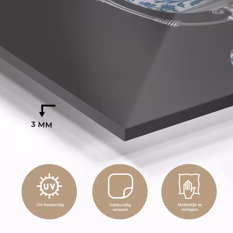 Microfoon - Delfts blauw - Muziek plexiglas 5mm klein -sfeer2