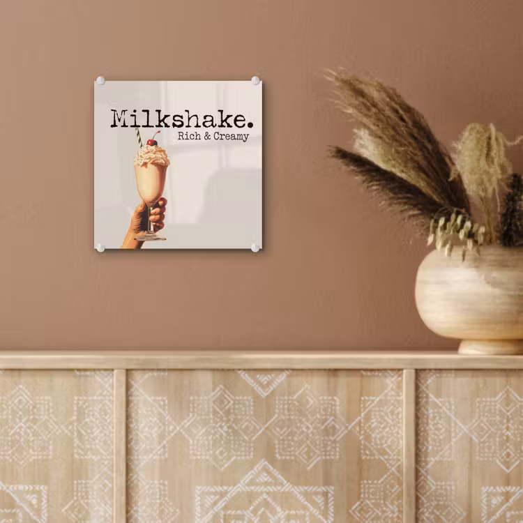 Milkshake - Kers - Rietje plexiglas 5mm klein -sfeer5