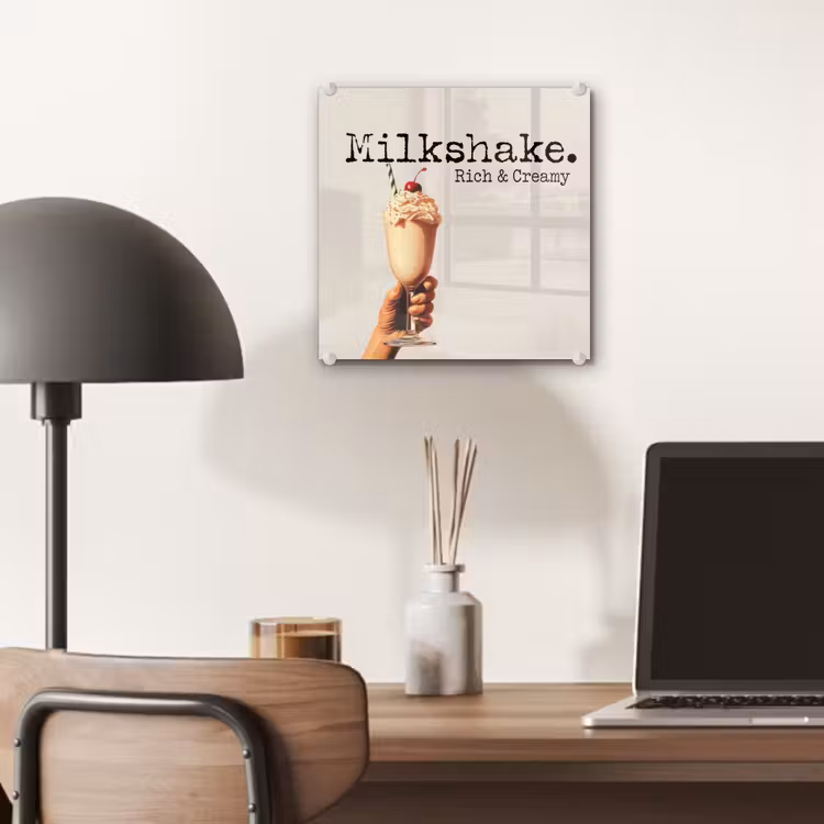 Milkshake - Kers - Rietje plexiglas 5mm klein -sfeer6