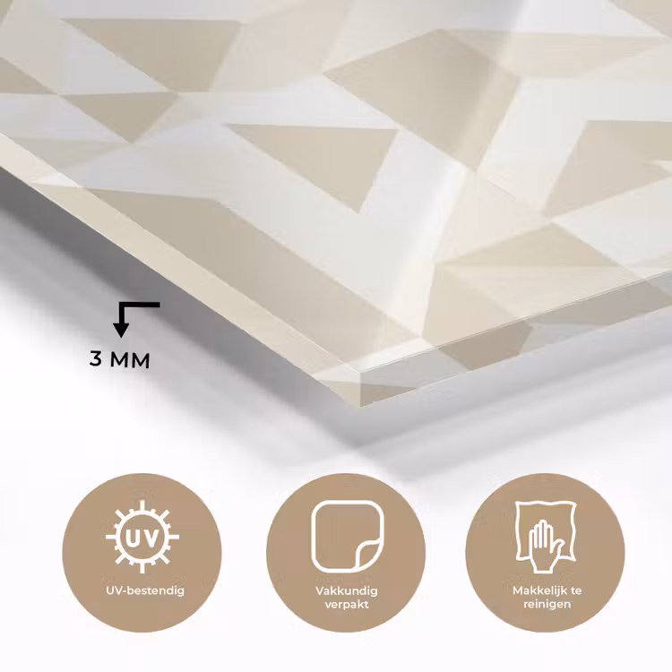 Modern - Abstract - Beige plexiglas 5mm klein 11 -sfeer2