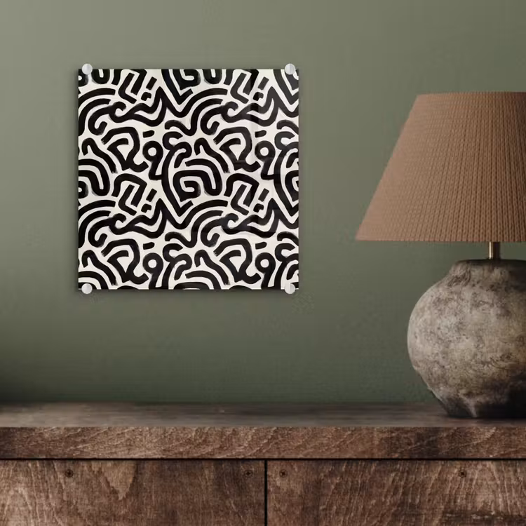 Modern - Abstract - Zwart plexiglas 5mm klein 11 -sfeer3