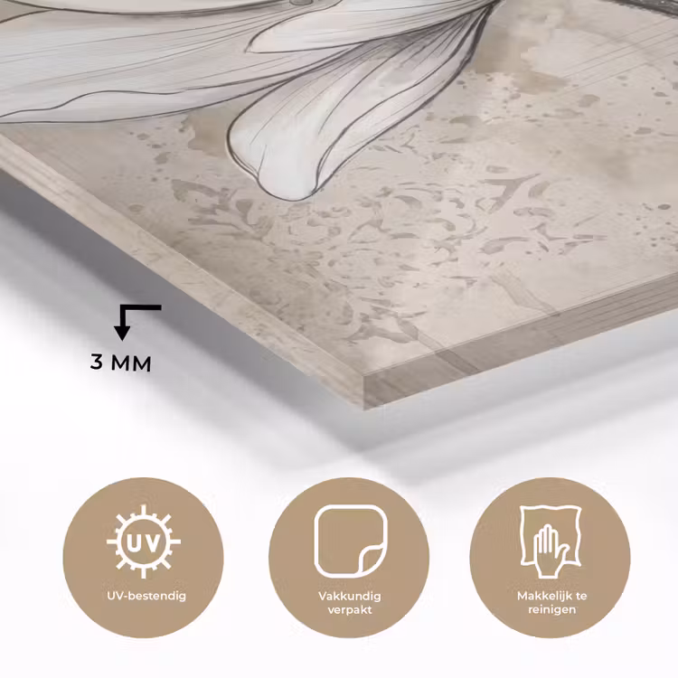 Modern - Design - Wit plexiglas 5mm klein -sfeer2