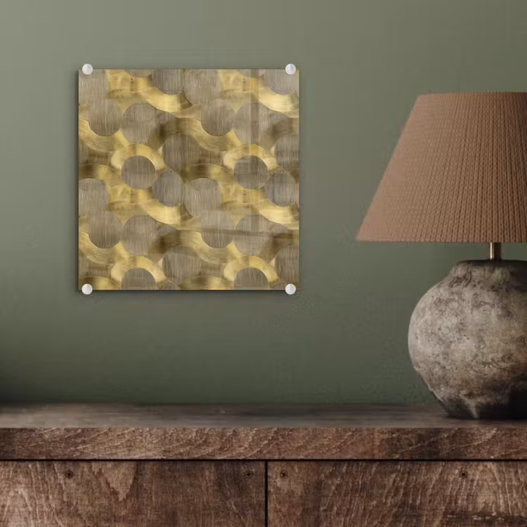 Modern - Geometrisch - Goud plexiglas 5mm klein 11 -sfeer3
