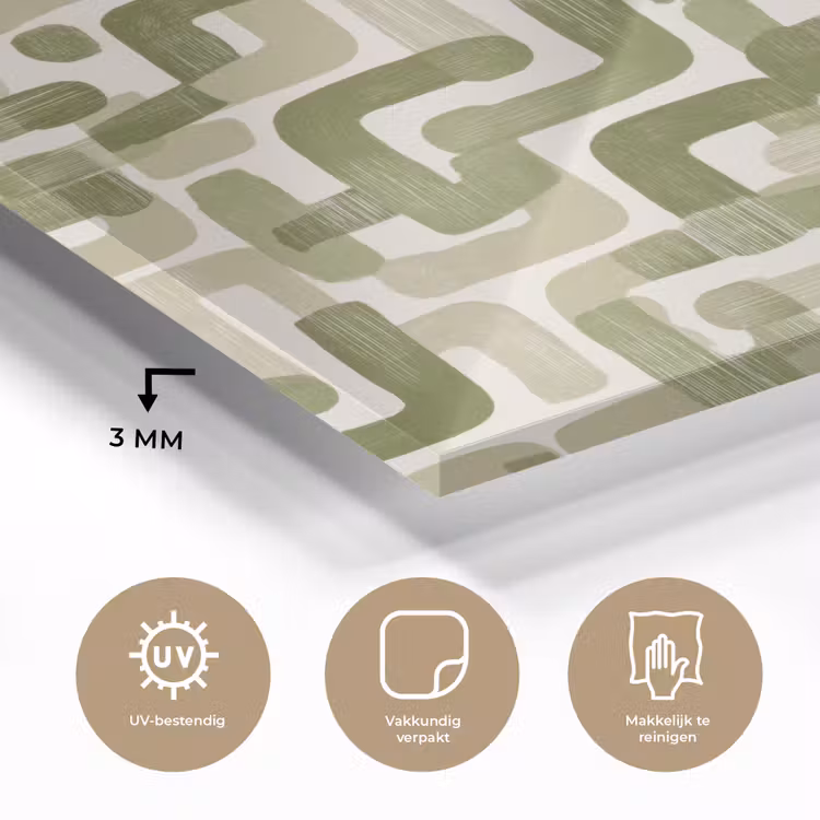 Modern - Grafisch - Groen plexiglas 5mm klein 11 -sfeer2