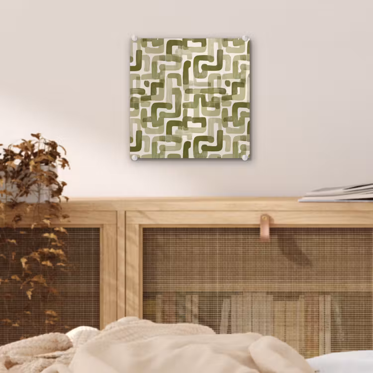 Modern - Grafisch - Groen plexiglas 5mm klein 11 -sfeer4