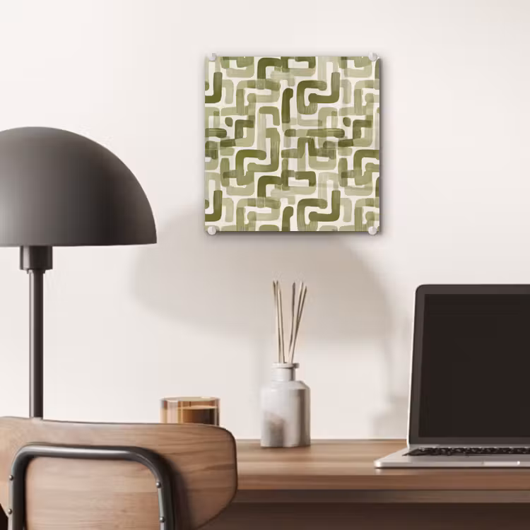 Modern - Grafisch - Groen plexiglas 5mm klein 11 -sfeer6