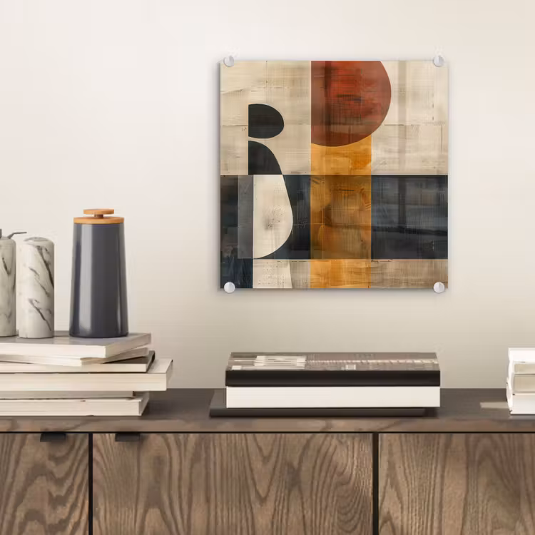 Modern - Kunst - Beige - Industrieel plexiglas 5mm klein -sfeer1