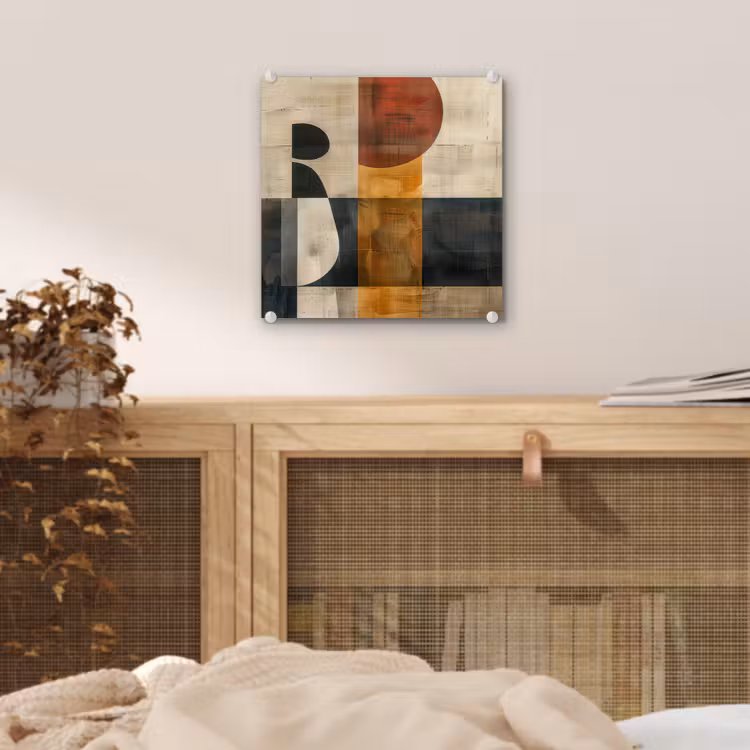 Modern - Kunst - Beige - Industrieel plexiglas 5mm klein -sfeer4