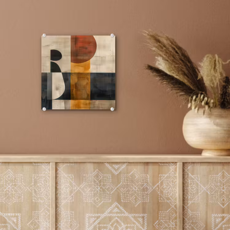 Modern - Kunst - Beige - Industrieel plexiglas 5mm klein -sfeer5