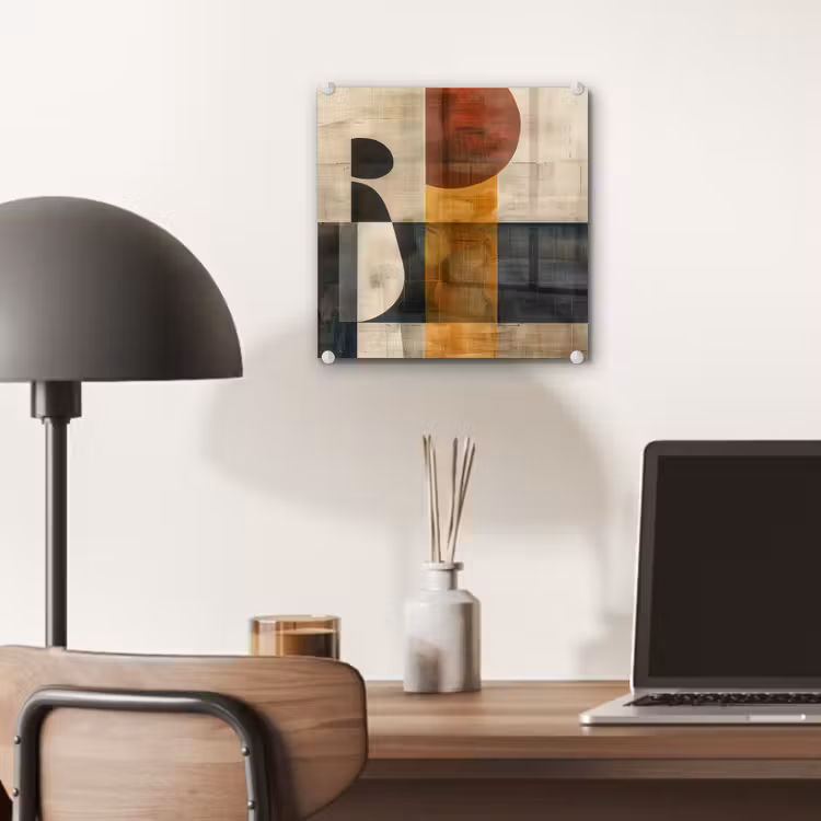 Modern - Kunst - Beige - Industrieel plexiglas 5mm klein -sfeer6