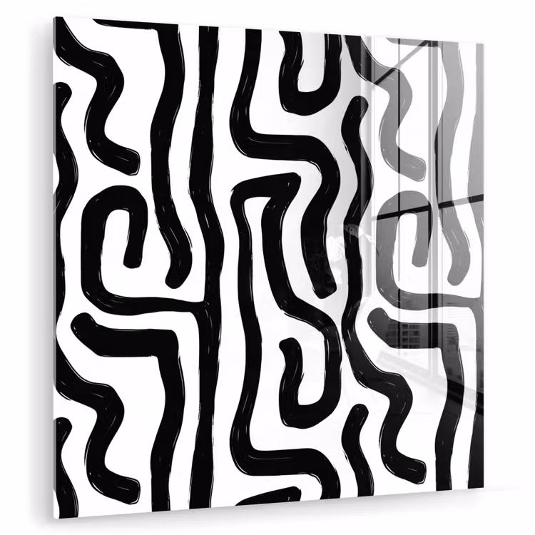 Modern - Lijnen - Zwart plexiglas 5mm klein 11 -zzzproduct_nieuw