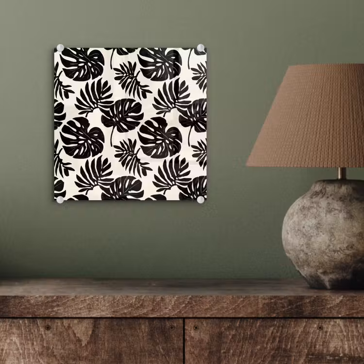 Modern - Monstera - Zwart plexiglas 5mm klein 11 -sfeer3
