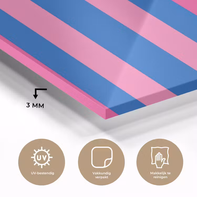 Modern - Optisch - Roze plexiglas 5mm klein 11 -sfeer2