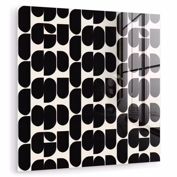 Modern - Patroon - Zwart plexiglas 5mm klein 11 -zzzproduct_nieuw