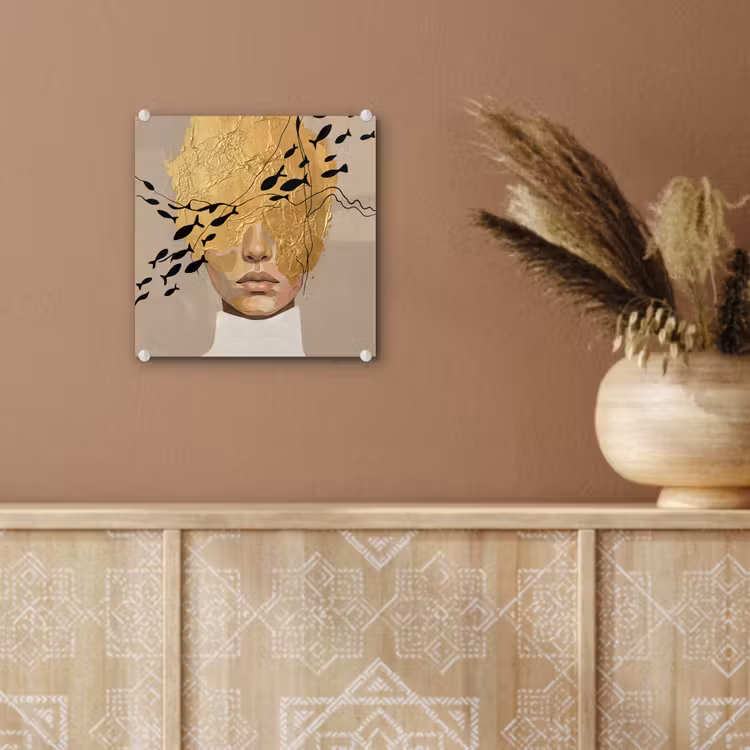Modern - Vrouw - Goud plexiglas 5mm klein -sfeer5