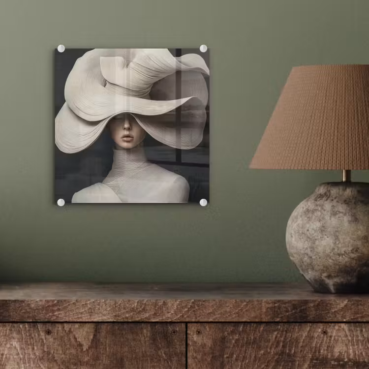 Modern - Vrouw - Hoed plexiglas 5mm klein -sfeer3