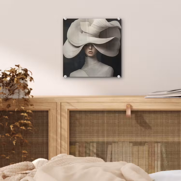 Modern - Vrouw - Hoed plexiglas 5mm klein -sfeer4