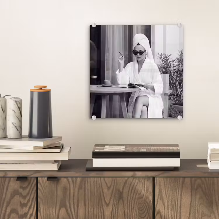Modern - Vrouw - Zwart - Wit plexiglas 5mm klein -sfeer1