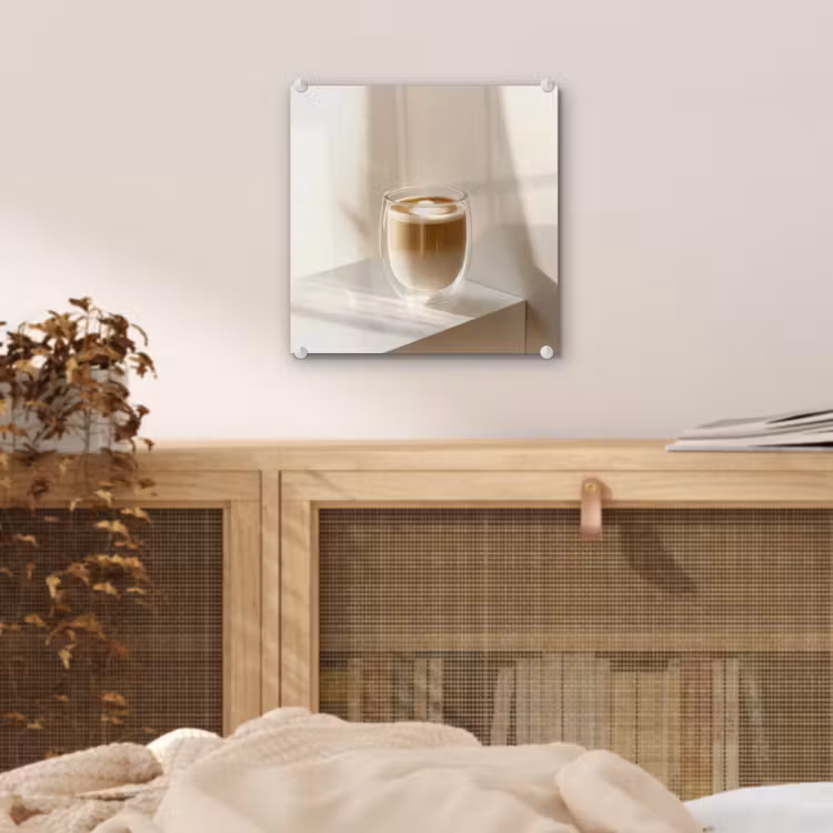 Mok - Latte - Minimalistisch - Schaduw plexiglas 5mm klein -sfeer4