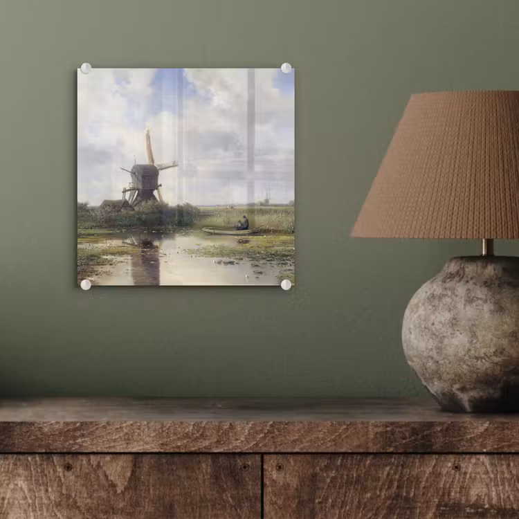 Molen - Willem Roelofs - Oude meesters - Kunst plexiglas 5mm klein -sfeer3