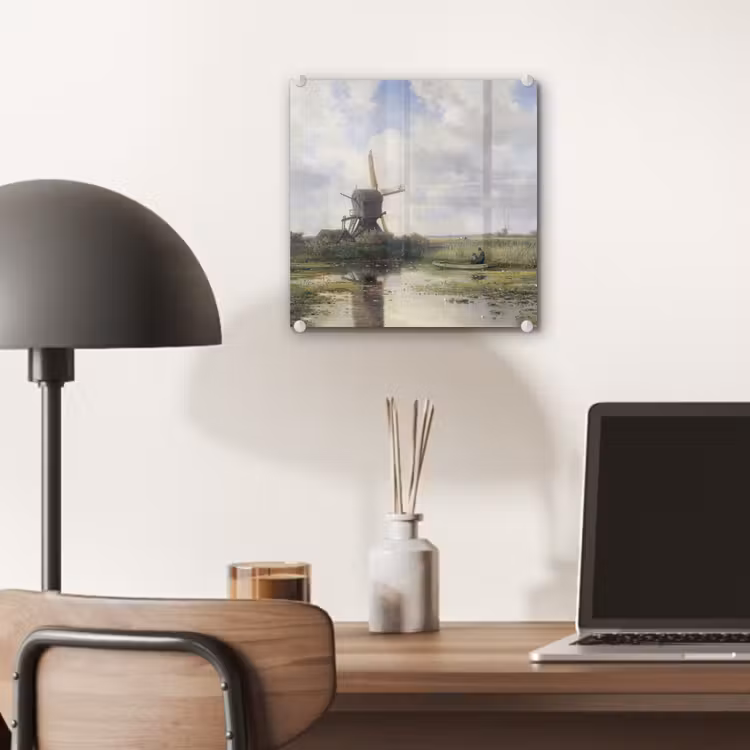 Molen - Willem Roelofs - Oude meesters - Kunst plexiglas 5mm klein -sfeer6