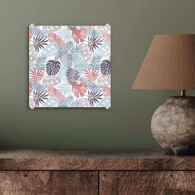 Monstera - Pastel - Bladeren - Tropical plexiglas 5mm klein -sfeer3