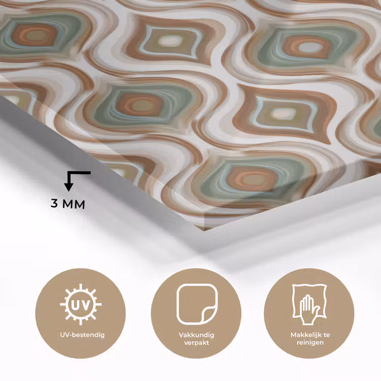 Motief - Patroon - Kleurrijk plexiglas 5mm klein 11 -sfeer2