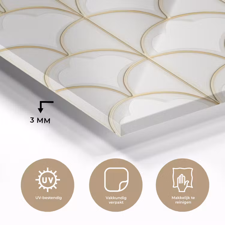 Mozaïek - Bogen - Goud plexiglas 5mm klein 11 -sfeer2