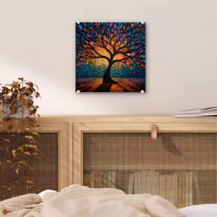 Mozaïek - Kleurrijk - Boom - Takken plexiglas 5mm klein -sfeer4