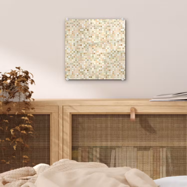 Mozaïek - Patroon - Beige plexiglas 5mm klein 11 -sfeer4