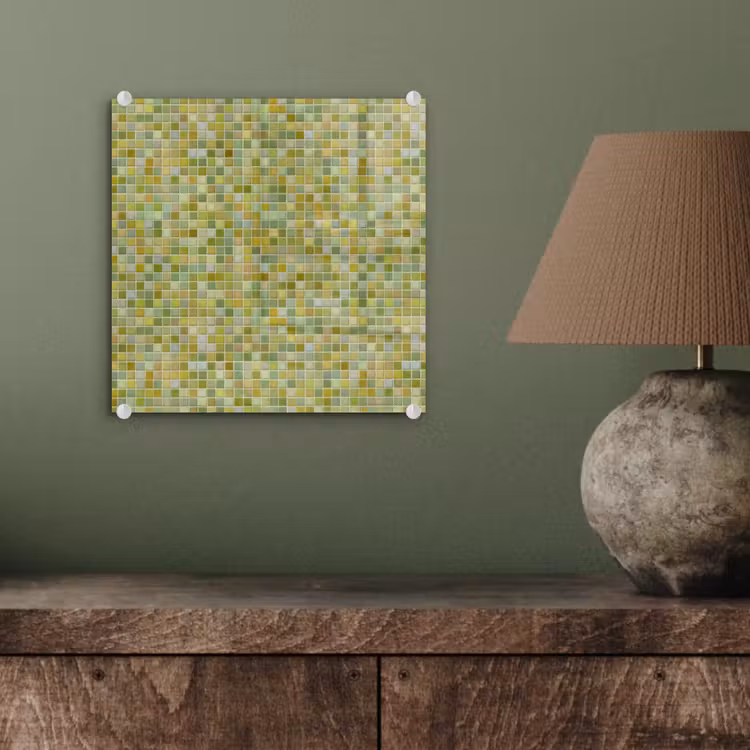 Mozaïek - Patroon - Groen plexiglas 5mm klein 11 -sfeer3