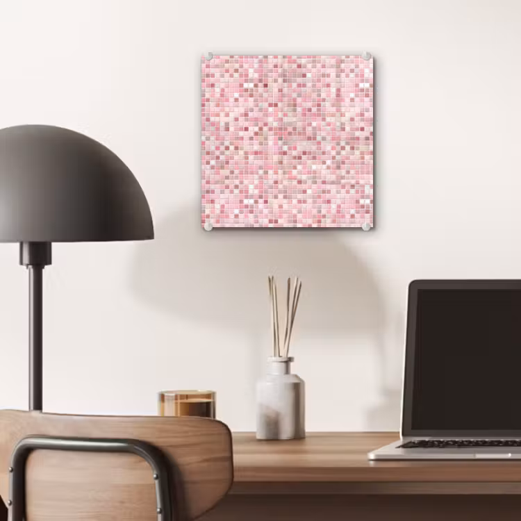Mozaïek - Patroon - Roze plexiglas 5mm klein 11 -sfeer6