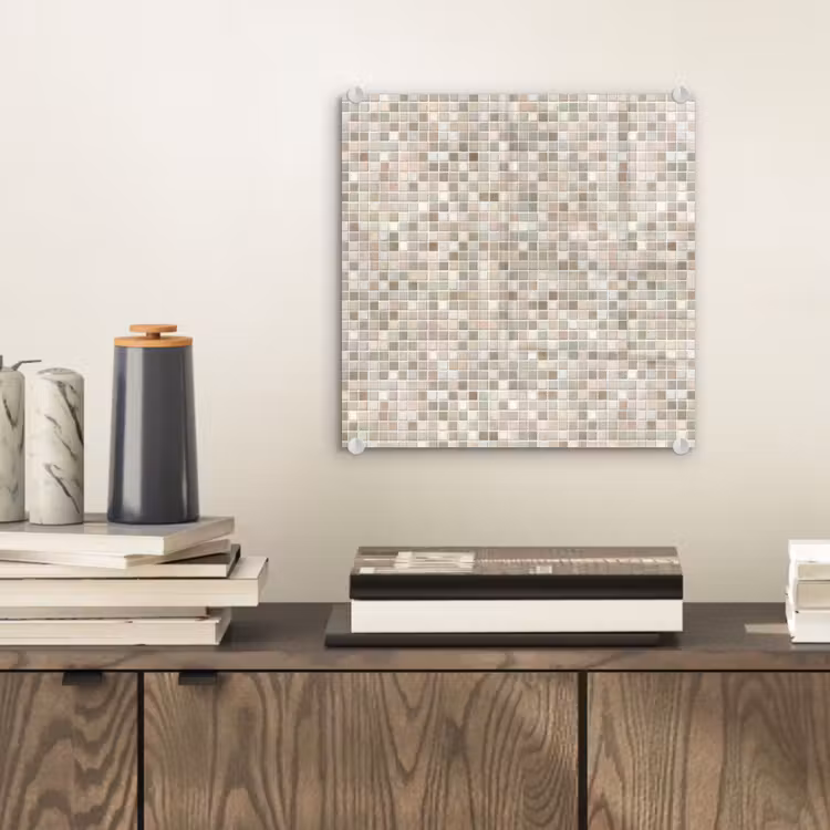 Mozaïek - Patroon- Taupe plexiglas 5mm klein 11 -sfeer1