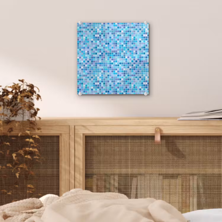Mozaïek - Patroon - Turquoise plexiglas 5mm klein 11 -sfeer4