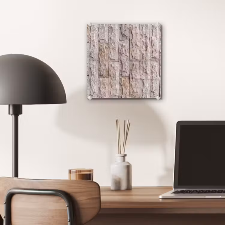 Muur - Steen - Ruw - Beige - Textuur plexiglas 5mm klein -sfeer6