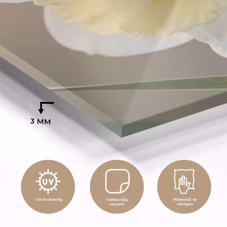 Narcis - Bloem - Minimalistisch plexiglas 5mm klein -sfeer2