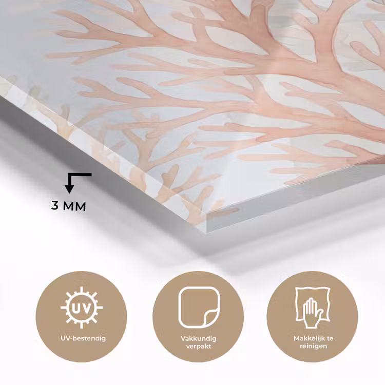 Natuur - Abstract - Aquarel - Organisch - Warm plexiglas 5mm klein -sfeer2