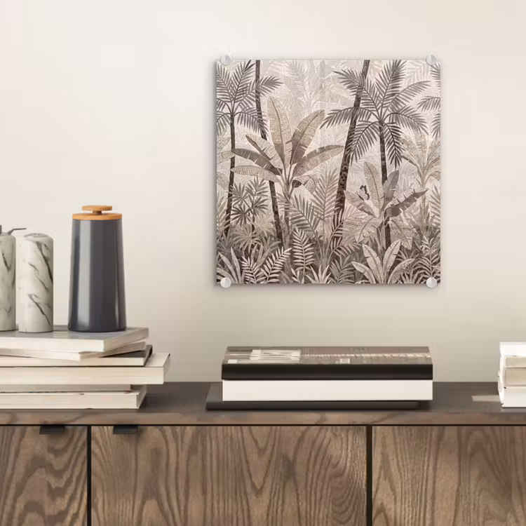 Natuur - Bladeren - Landschap - Mozaïek - Beige plexiglas 5mm klein -sfeer1
