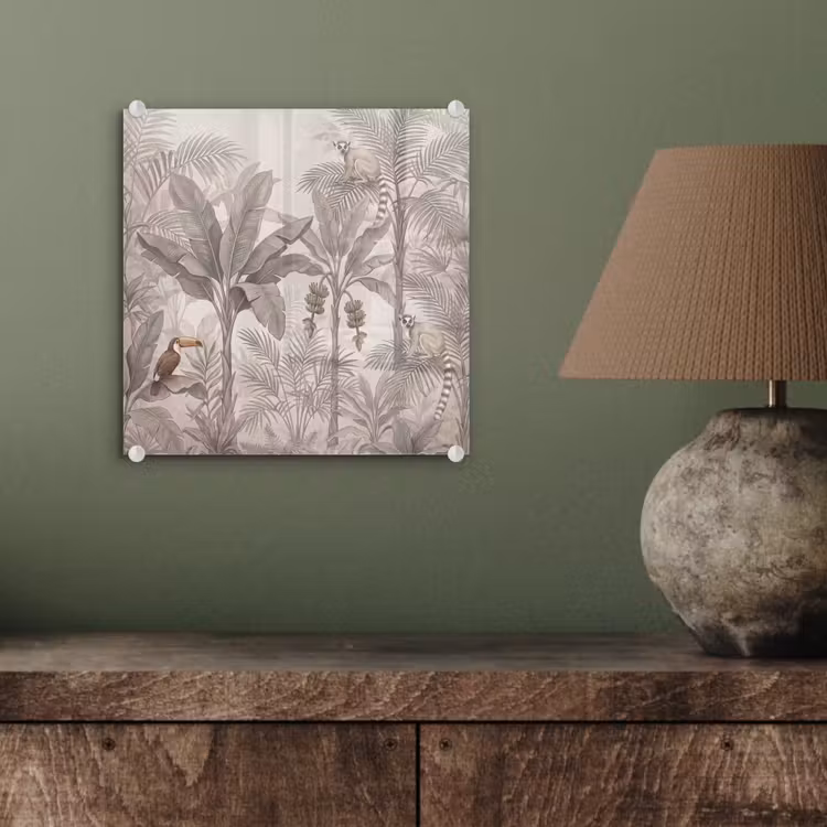 Natuur - Jungle - Ringstaartmaki - Bruin plexiglas 5mm klein -sfeer3