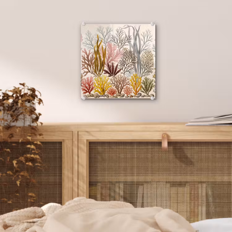 Natuur - Onderwater - Botanisch - Vintage - Kleurrijk plexiglas 5mm klein -sfeer4