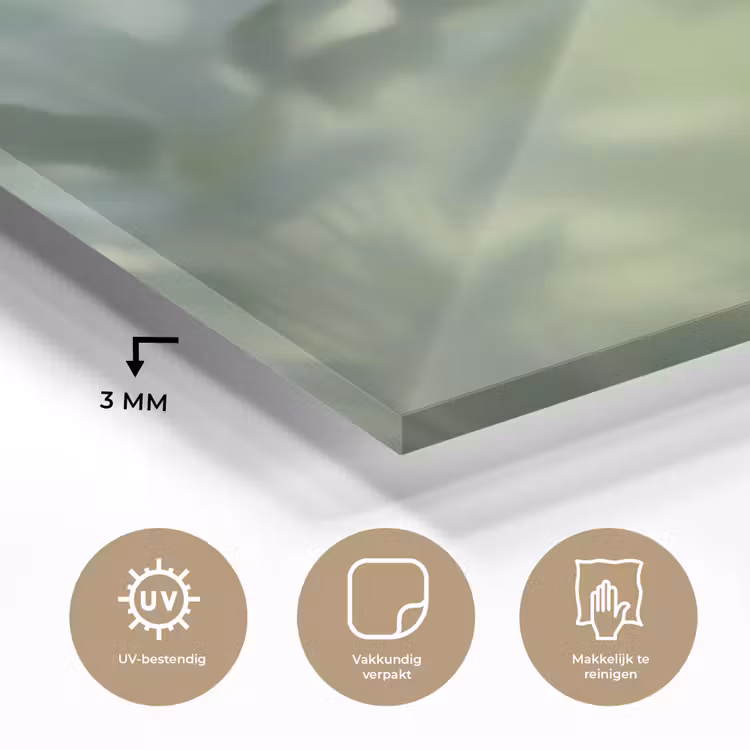 Natuur - Vervaagd - Groen - Abstract - Modern plexiglas 5mm klein -sfeer2