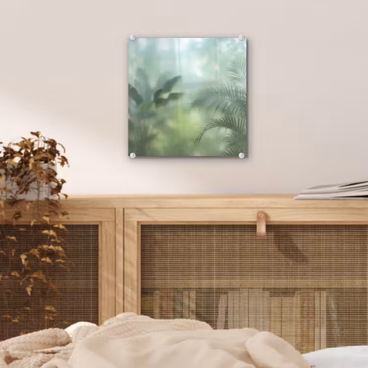 Natuur - Vervaagd - Groen - Abstract - Modern plexiglas 5mm klein -sfeer4