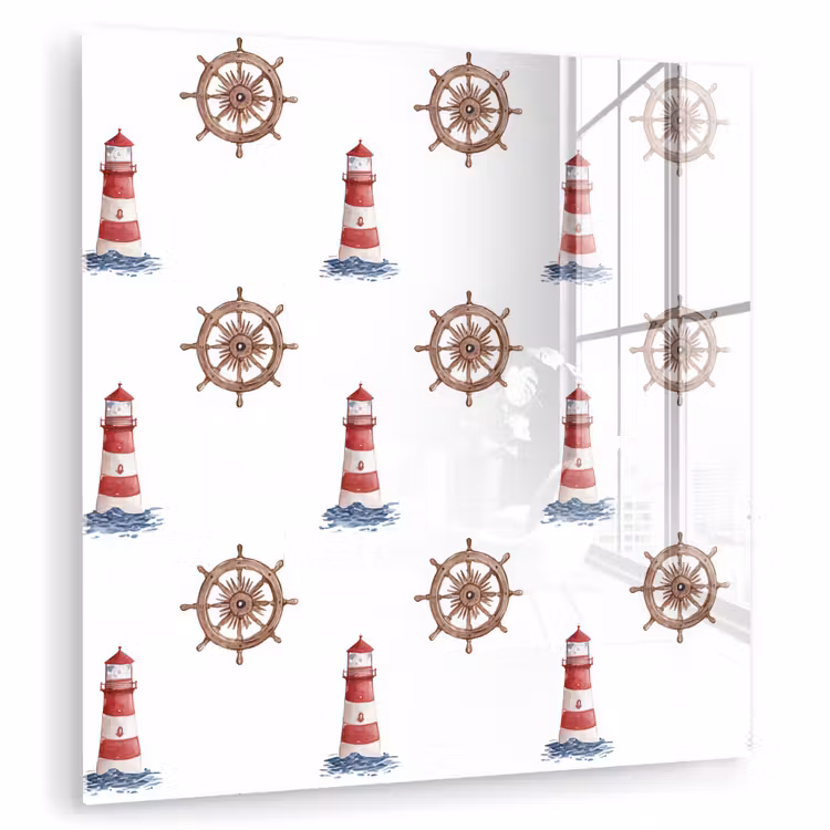 Nautisch - Klassiek - Rood plexiglas 5mm klein 11 -zzzproduct_nieuw