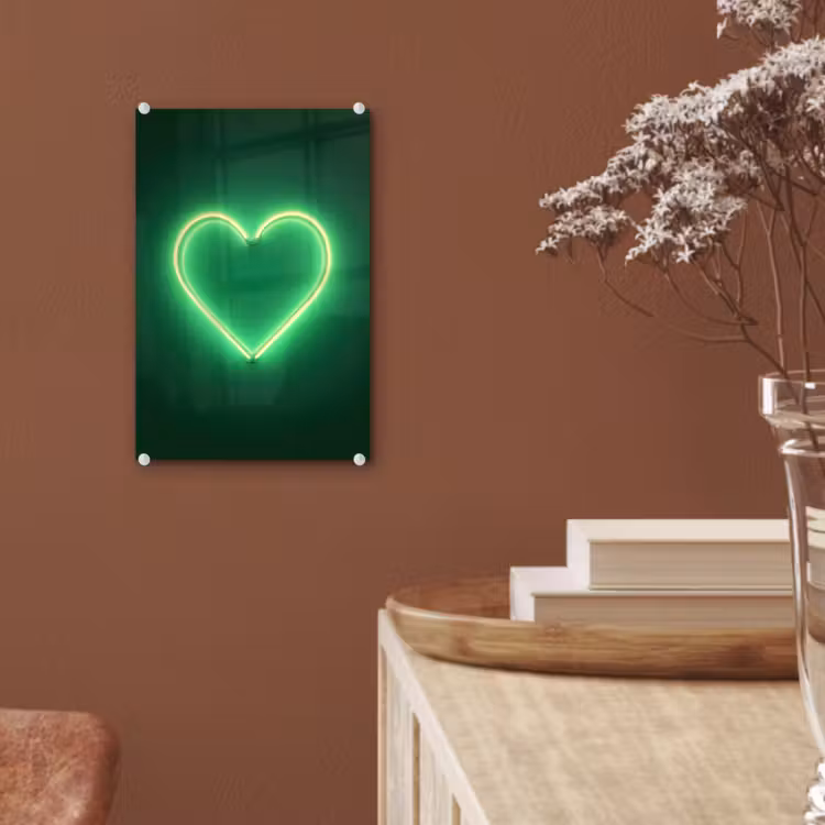 Neon - Groen - Licht plexiglas 5mm klein -sfeer5
