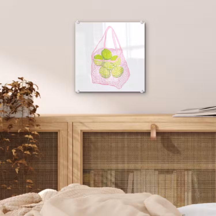 Netzakje - Roze - Illustratie - Limoenen plexiglas 5mm klein -sfeer4