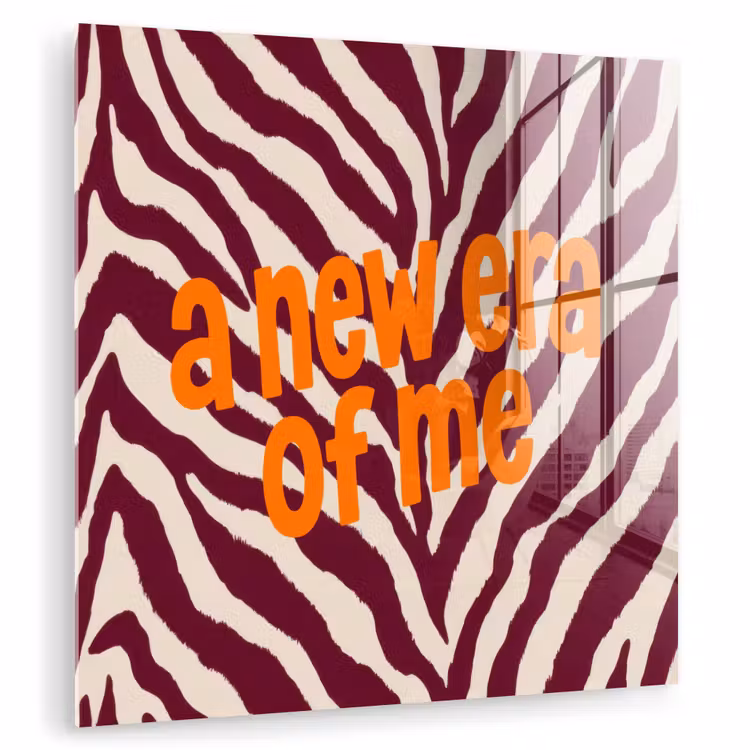 New era - Bordeaux - Zebraprint plexiglas 5mm klein -zzzproduct_nieuw