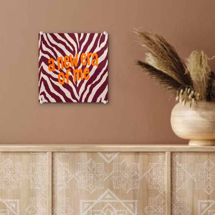 New era - Bordeaux - Zebraprint plexiglas 5mm klein -sfeer5