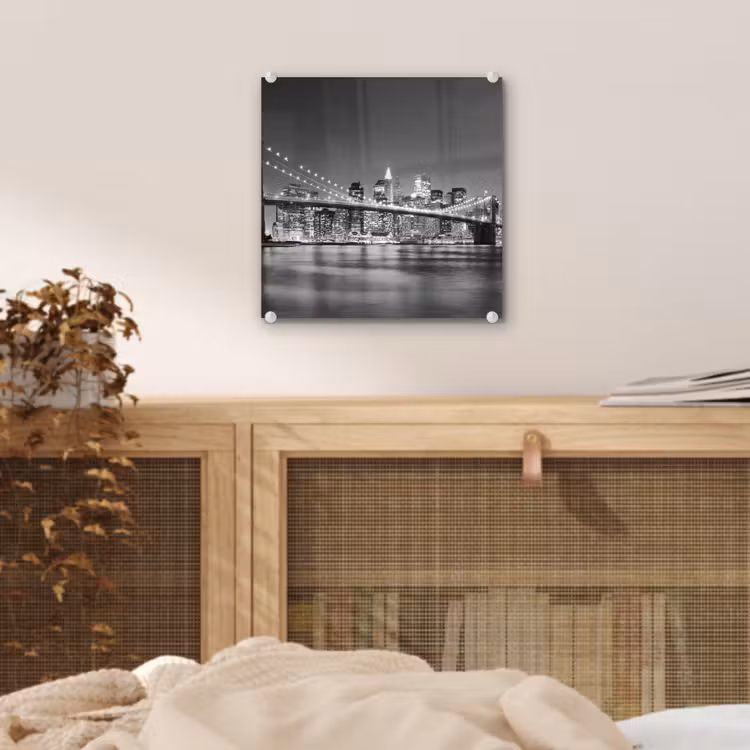 New York - Brug - Brooklyn - Zwart wit - Architectuur plexiglas 5mm klein -sfeer4