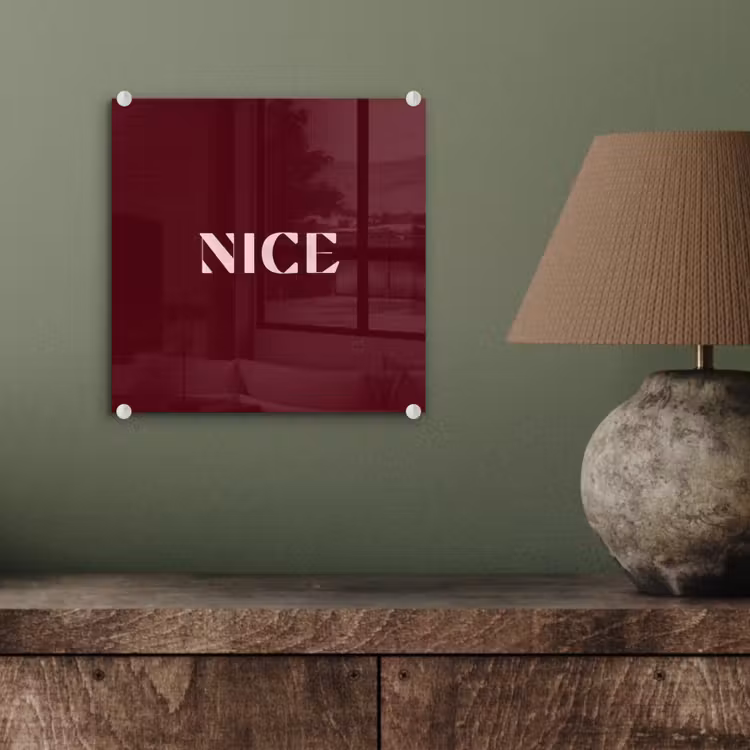 Nice - Bordeaux - Roze plexiglas 5mm klein -sfeer3