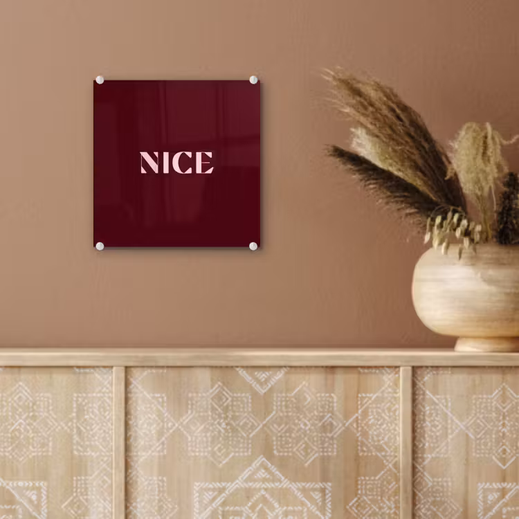 Nice - Bordeaux - Roze plexiglas 5mm klein -sfeer5